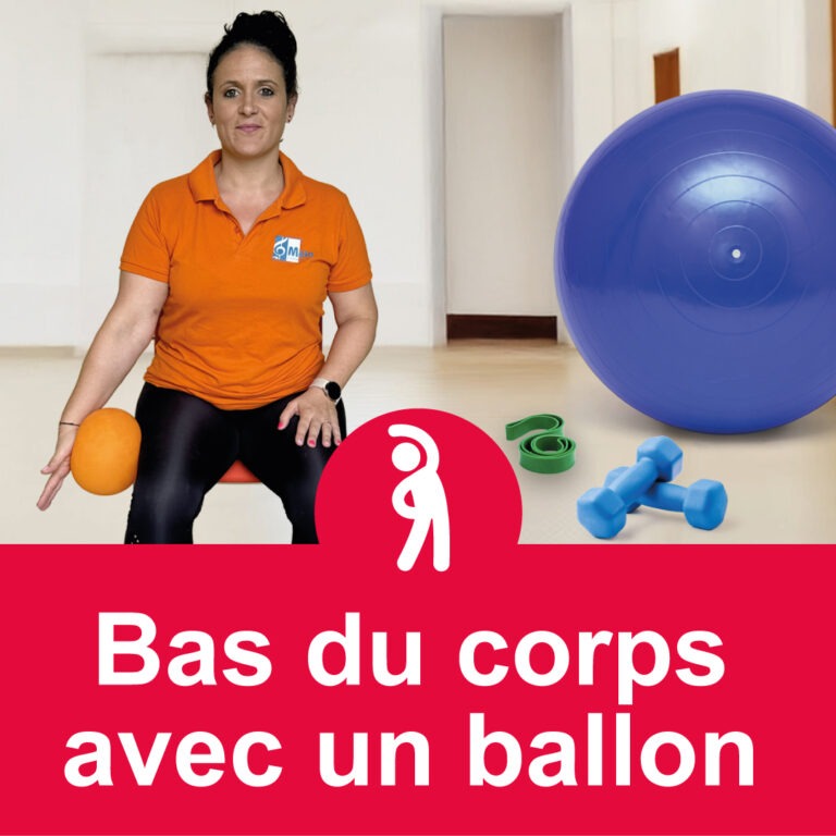 FACIL&rsquo;GYM – spécial bas du corps avec un ballon (22 min)