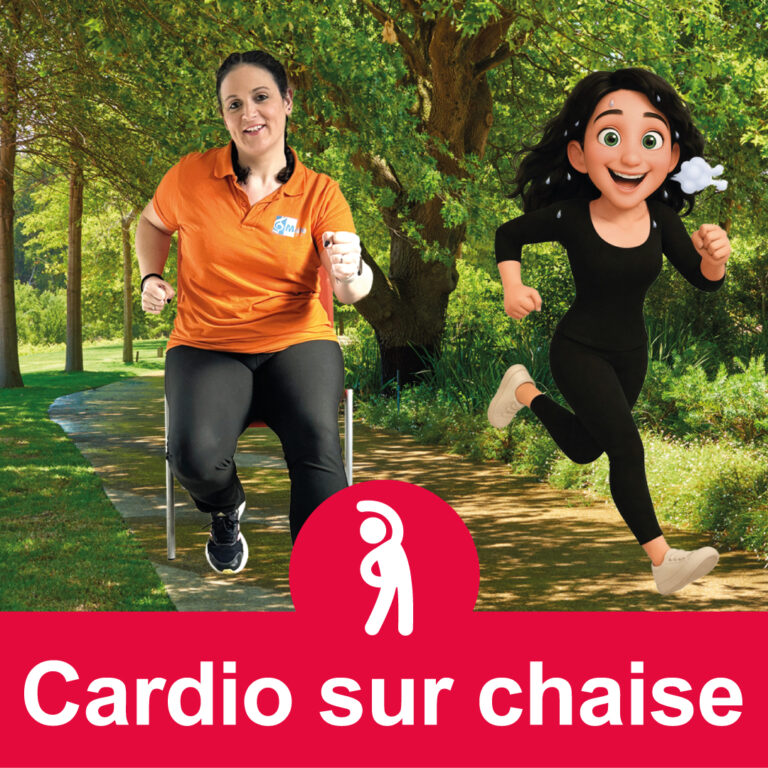 FACIL&rsquo;GYM – Cardio sur chaise (22 min)